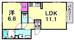 リレント西宮北口の物件間取画像